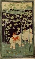 An illustration from First lessons in batik; a handbook in batik, tie-dyeing and all pattern dyeing (1921)
