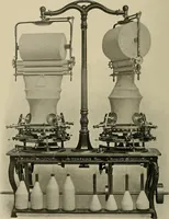 An illustration from Cyclopedia of textile work : a general reference library on cotton, woolen and worsted yarn manufacture, weaving, designing, chemistry and dyeing, finishing, knitting, and allied subjects (1911)