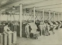 An illustration from Cyclopedia of textile work : a general reference library on cotton, woolen and worsted yarn manufacture, weaving, designing, chemistry and dyeing, finishing, knitting, and allied subjects (1911)