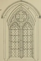 An illustration from An analysis of Gothic architecture. Illustrated by a series of upwards of seven hundred examples of doorways, windows, mouldings, roofs, arches, crosses, panels, buttresses, seats, screens, etc., and accompanied with remarks on the several details of an ecclesiastical edifice (1903)