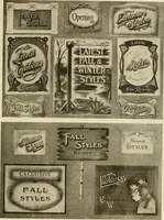 An illustration from Fairchild's rapid letterer and show-card maker, commercial alphabet construction with brush or pen (1910)