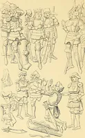 An illustration from An inquiry concerning the invention of printing : in which the systems of Meerman, Heinecken, Santander, and Koning are reviewed : including also notices of the early use of wood-engraving in Europe, the block-books, etc. (1863)