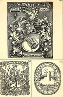 An illustration from Marques typographiques, ou, Recueil des monogrammes, chiffres, enseignes, emblèmes, devises, rébus et fleurons des libraires et imprimeurs qui ont exercé en France depuis l'introduction de l'imprimerie en 1470 jusqu'à la fin du seizième siècle : à ces marques sont jointes celles des libraires et imprimeurs qui pendant la même période ont publié, hors de France, des livres en langue française (1867)