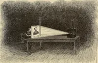 An illustration from Crayon portraiture; complete instructions for making crayon portraits on crayon paper and on platinum, silver, and bromide enlargements, also directions for the use of transparent liquid water colors and for making French crystals (1892)