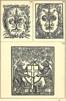 An illustration from Marques typographiques, ou, Recueil des monogrammes, chiffres, enseignes, emblèmes, devises, rébus et fleurons des libraires et imprimeurs qui ont exercé en France depuis l'introduction de l'imprimerie en 1470 jusqu'à la fin du seizième siècle : à ces marques sont jointes celles des libraires et imprimeurs qui pendant la même période ont publié, hors de France, des livres en langue française (1867)