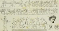 Picture 19 of 20 from The textile manufactures of the ancients : embracing the history of silk, linen, cotton, wool, and other fibrous substances : deduced from Yate's [sic] Textrinum antiquorum, and other authentic sources (1873), leaf 518