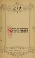 An illustration from R & A specimens (1865)