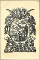 An illustration from Marques typographiques, ou, Recueil des monogrammes, chiffres, enseignes, emblèmes, devises, rébus et fleurons des libraires et imprimeurs qui ont exercé en France depuis l'introduction de l'imprimerie en 1470 jusqu'à la fin du seizième siècle : à ces marques sont jointes celles des libraires et imprimeurs qui pendant la même période ont publié, hors de France, des livres en langue française (1867)