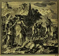 An illustration from De onwaardige wereld: vertoond in vyftig zinnebeelden, met godlyke spreuken en stichtelyke verzen (1710)