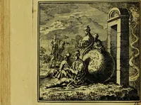 Picture 32 of 50 from De onwaardige wereld: vertoond in vyftig zinnebeelden, met godlyke spreuken en stichtelyke verzen (1710), leaf 146