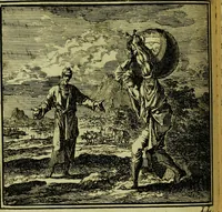 An illustration from De onwaardige wereld: vertoond in vyftig zinnebeelden, met godlyke spreuken en stichtelyke verzen (1710)