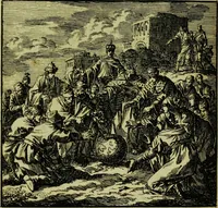 An illustration from De onwaardige wereld: vertoond in vyftig zinnebeelden, met godlyke spreuken en stichtelyke verzen (1710)