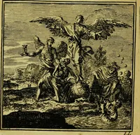 An illustration from De onwaardige wereld: vertoond in vyftig zinnebeelden, met godlyke spreuken en stichtelyke verzen (1710)
