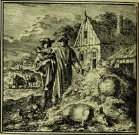 An illustration from De onwaardige wereld: vertoond in vyftig zinnebeelden, met godlyke spreuken en stichtelyke verzen (1710)