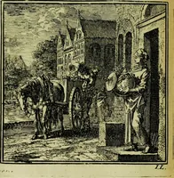 An illustration from De onwaardige wereld: vertoond in vyftig zinnebeelden, met godlyke spreuken en stichtelyke verzen (1710)