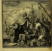 An illustration from De onwaardige wereld: vertoond in vyftig zinnebeelden, met godlyke spreuken en stichtelyke verzen (1710)