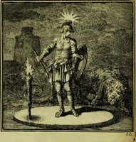Picture 13 of 50 from De onwaardige wereld: vertoond in vyftig zinnebeelden, met godlyke spreuken en stichtelyke verzen (1710), leaf 60