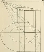 An illustration from Perspective and geometrical drawing : adapted to the use of candidates for second and third-class teachers' certificates (1887)