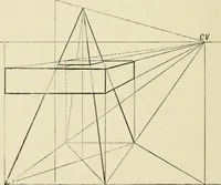 An illustration from Perspective and geometrical drawing : adapted to the use of candidates for second and third-class teachers' certificates (1887)