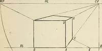 An illustration from Perspective and geometrical drawing : adapted to the use of candidates for second and third-class teachers' certificates (1887)
