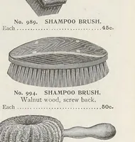 An illustration from 1903 illustrated catalogue : barbers' supplies, patent barbers' chairs, barbers' furniture (1903)