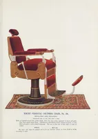 An illustration from 1903 illustrated catalogue : barbers' supplies, patent barbers' chairs, barbers' furniture (1903)