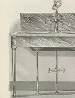 An illustration from 1903 illustrated catalogue : barbers' supplies, patent barbers' chairs, barbers' furniture (1903)