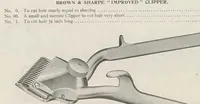 An illustration from 1903 illustrated catalogue : barbers' supplies, patent barbers' chairs, barbers' furniture (1903)