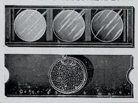 An illustration from 1907 price list, cancelling previous lists, of light filters, cameras, and all materials for orthochromatic and colour photography : scientific instruments for light measurement, photo spectroscopes, photo micrographic appliances, etc. (1907)