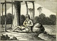 Picture 30 of 31 from The tongue of time, and star of the states: [electronic resource]: a system of human nature, with the phenomena of the heavens and earth. : American antiquities, remains of giants, geology, volcanoes, Egyptian and Indian magic, diet, dress, drinks, diseases, sleep, somnambulism, trances, resuscitation. : Also an account of persons with two souls, and of five persons who told colors by the touch (1840), leaf 425