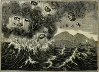 Picture 6 of 31 from The tongue of time, and star of the states: [electronic resource]: a system of human nature, with the phenomena of the heavens and earth. : American antiquities, remains of giants, geology, volcanoes, Egyptian and Indian magic, diet, dress, drinks, diseases, sleep, somnambulism, trances, resuscitation. : Also an account of persons with two souls, and of five persons who told colors by the touch (1840), leaf 92