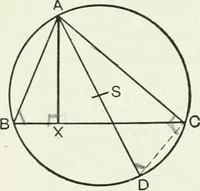 An illustration from Advanced geometry for high schools : synthetic and analytical (1919)