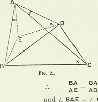 An illustration from Advanced geometry for high schools : synthetic and analytical (1919)