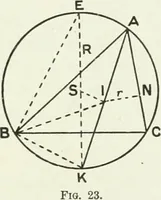 An illustration from Advanced geometry for high schools : synthetic and analytical (1919)