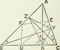 An illustration from Advanced geometry for high schools : synthetic and analytical (1919)