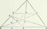 An illustration from Advanced geometry for high schools : synthetic and analytical (1919)