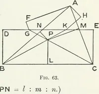 An illustration from Advanced geometry for high schools : synthetic and analytical (1919)