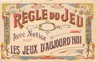Picture 1 of 9 from 1928 - Règle Du Jeu Avec Notice sur Les Jeux D'aujourd'hui (1928), leaf 0