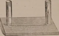 An illustration from A course of six lectures on the chemical history of a candle [electronic resource]: to which is added, a lecture on platinum (1865)