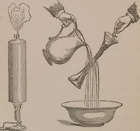 An illustration from A course of six lectures on the chemical history of a candle [electronic resource]: to which is added, a lecture on platinum (1865)