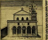Picture 12 of 31 from Le cose marauigliose dell' alma citta di Roma: doue si tratta delle chiese,stationi, relique et corpi santi : con la guida romana : i nomi de sommi pontefici, imperatori et altri principi, Christiani, con le prencipal' poste d'Italia (1625), leaf 31
