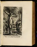 An illustration from Sacrum sanctuarium crucis et patientiae crucifixorum et cruciferorum, emblematicis imaginibus laborantium et aegrotantium ornatum: artifices gloriosi nouae artis bene viuendi et moriendi secundum rationem regulae et circini (1634)