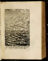 An illustration from Sacrum sanctuarium crucis et patientiae crucifixorum et cruciferorum, emblematicis imaginibus laborantium et aegrotantium ornatum: artifices gloriosi nouae artis bene viuendi et moriendi secundum rationem regulae et circini (1634)