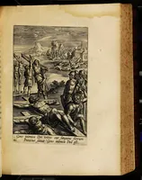 An illustration from Sacrum sanctuarium crucis et patientiae crucifixorum et cruciferorum, emblematicis imaginibus laborantium et aegrotantium ornatum: artifices gloriosi nouae artis bene viuendi et moriendi secundum rationem regulae et circini (1634)