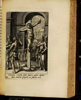 An illustration from Sacrum sanctuarium crucis et patientiae crucifixorum et cruciferorum, emblematicis imaginibus laborantium et aegrotantium ornatum: artifices gloriosi nouae artis bene viuendi et moriendi secundum rationem regulae et circini (1634)