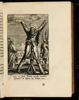 An illustration from Sacrum sanctuarium crucis et patientiae crucifixorum et cruciferorum, emblematicis imaginibus laborantium et aegrotantium ornatum: artifices gloriosi nouae artis bene viuendi et moriendi secundum rationem regulae et circini (1634)