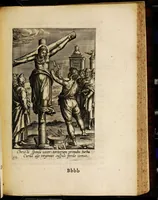 An illustration from Sacrum sanctuarium crucis et patientiae crucifixorum et cruciferorum, emblematicis imaginibus laborantium et aegrotantium ornatum: artifices gloriosi nouae artis bene viuendi et moriendi secundum rationem regulae et circini (1634)