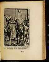 An illustration from Sacrum sanctuarium crucis et patientiae crucifixorum et cruciferorum, emblematicis imaginibus laborantium et aegrotantium ornatum: artifices gloriosi nouae artis bene viuendi et moriendi secundum rationem regulae et circini (1634)