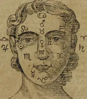 An illustration from The book of knowledge : treating of the wisdom of the ancients : in four parts : I. Shewing the various and wonderful operations of the signs and planets ... on the bodies of men, &c. II. Prognostications for ever necessary to keep the body in health; with several choice receipts in physic and surgery. III. An abstract of the art of physiognomy and palmestry ... IV. The farmer's calendar ... (1806)