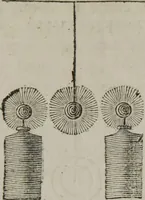 An illustration from A new physical system of astronomy : an attempt to explain the operations of the powers which impel the planets and comets to perform eliptical revolutions round the sun, and revolve on their own axis : in which, the physical system of Sir Isaac Newton, is examined, and presumed to be refuted ; to which is annexed, a physiological treatise ; in which the first stage of animation is considered, and the means shewn, by which circulation is performed in the first rudiments of the incipient animal, before the vessels are completely organized, &c. ; together with an explanation of the general laws, by which the animal economy is governed ; and particularly, the mode whereby the operations of the vis medicatrix naturae, or the unassisted powers of nature, are exerted to obviate and cure disease ; also, successful methods of curing cancerous ulcers, the quartan ague, putrid fevers, stopping mortifications, and extracting frost, so as to leave the frozen member perfectly well (1800)